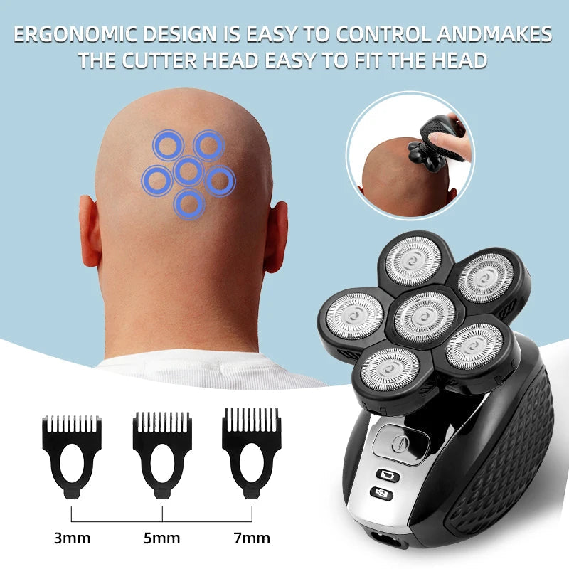 Electric Shaver For Men Wet Dry Head Electric Razor Beard Hair Trimmer