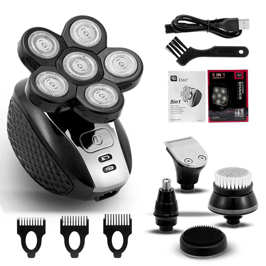 Electric Shaver For Men Wet Dry Head Electric Razor Beard Hair Trimmer